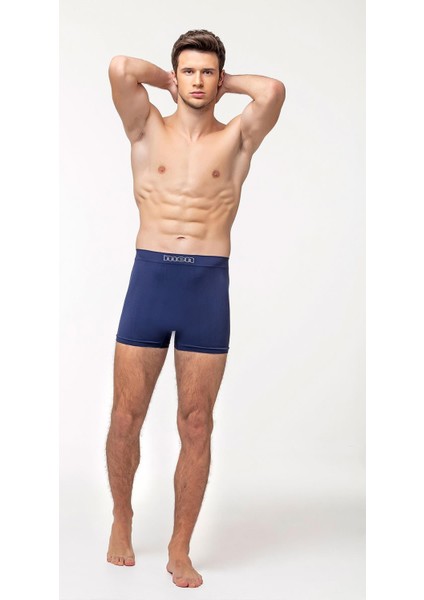 Lacivert Renk Dikişsiz Boxer