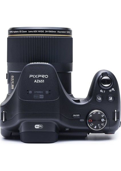 Pixpro AZ651 20MP,65X Optik Zoom,3.0 Inç LCD Ekran Dijital Fotoğraf Makinesi - Siyah