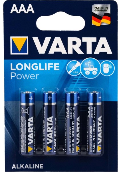 4903 High Energy Aaa Size 4Lü İnce Kalem Pil