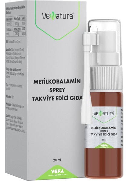 Metilkobalamin Takviye Edici Gıda Sprey