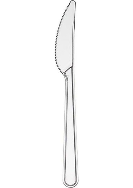 Plastik Lüks Bıçak Şeffaf 100' Lü