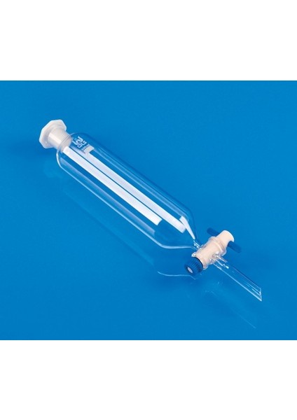 Ptfe Teflon Musluk Pp Kapak Silindirik Ayırma Hunisi 500 ml