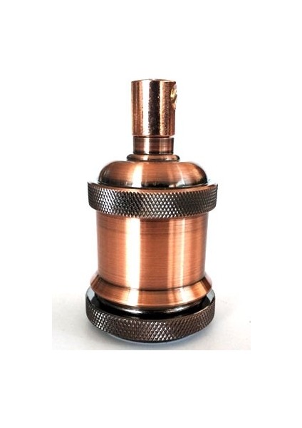 Dekoratif Eskitme Bakır Metal E27 Duy