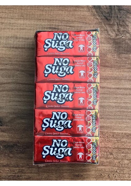 20 Li 5 gr x 5 Li Karışık Meyve Aromalı Şekersiz Sakız