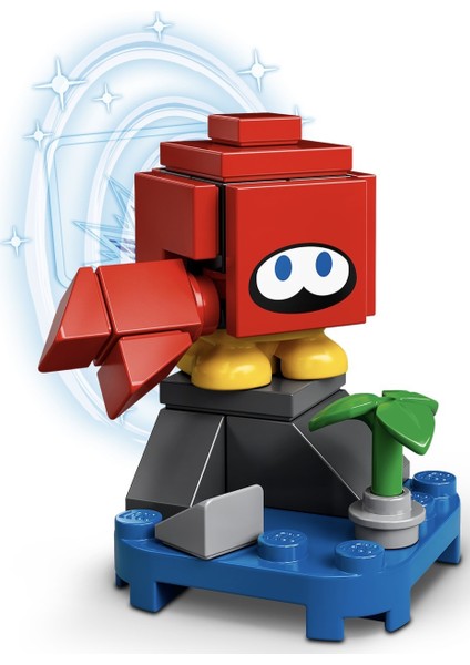 Super Mario 71386 Character Pack 2: 1.Huckit Crab (Kapalı Paket 1 Adet Minifigür)