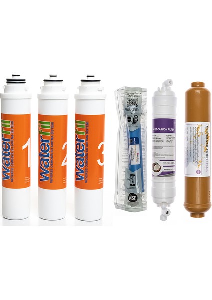 Waterlife Su Arıtma Cihazı Uyumlu Tak-Çevir 6'lı Filtre Seti, Lg Membranlı