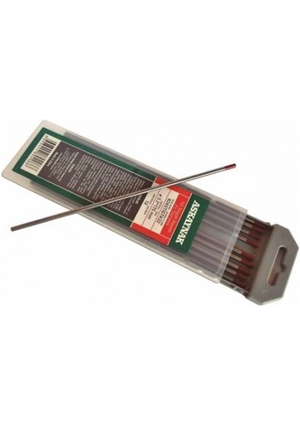 Kırmızı Uçlu Tungsten Elektrod 2.0 x 175 mm 1 Adet