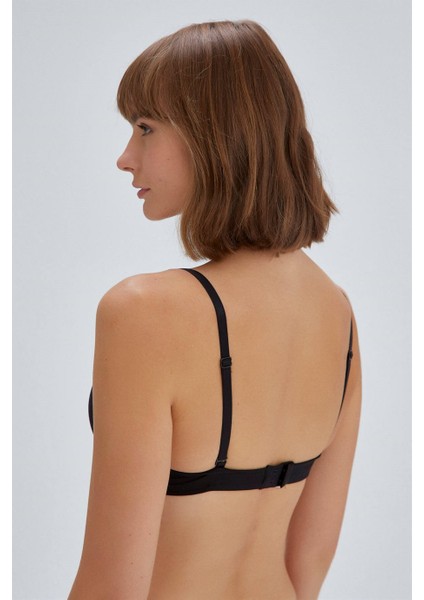 ERSK120 Violet Badem Boş Cup Tek Sütyen - Siyah fiyatları