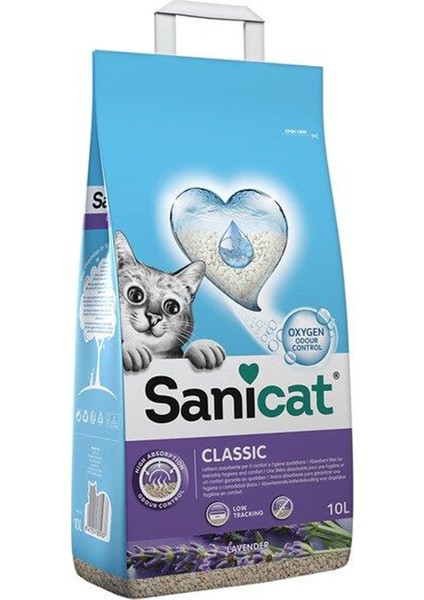 Classic Lavantalı Emici Kedi Kumu 10lt