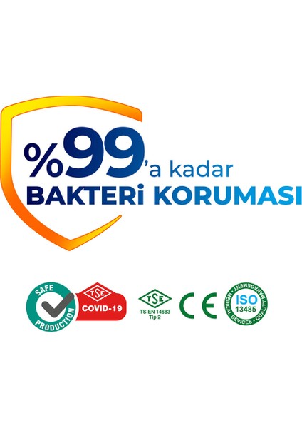 Black Elastik Kulaklı Siyah Maske 2000 Adet modelleri