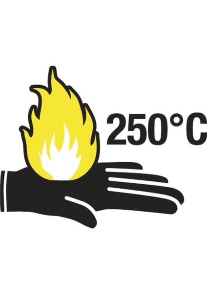 VE733 Aşınmaya ve 250°C Isıya Dayanıklı Iş Eldiveni No: 9 (L BEDEN)
