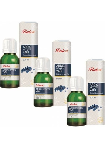 Ardıç Meyvesi Yağı Bitkisel Uçucu Yağ Içilebilir 20 ml x 3