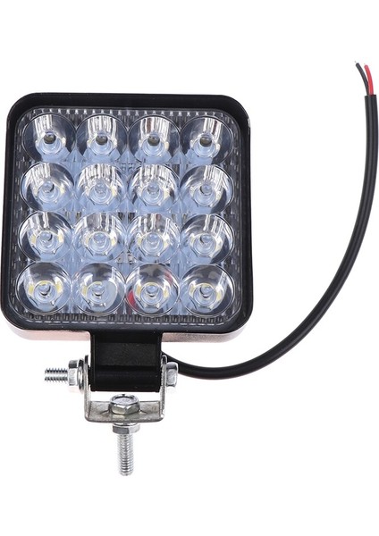 Off Road Sis Farı, 16 LED Kare Çalışma Lambası 2 Adet 12-24V, 48W