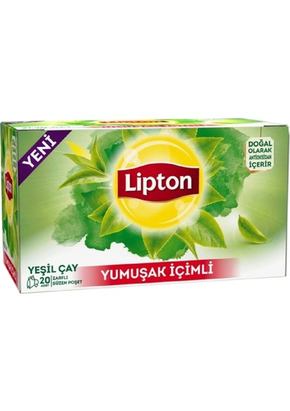 Yumuşak Içimli Bardak Poşet Yeşil Çay 20 x 1 Gr. Onikili Set