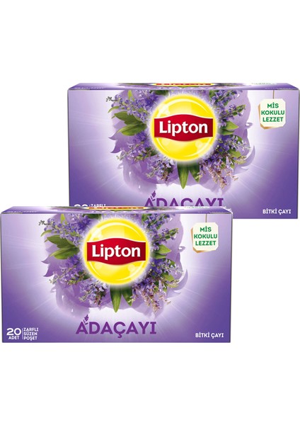 Adaçayı Bardak Poşet Çay 20 x 1,5 Gr. Ikili Set