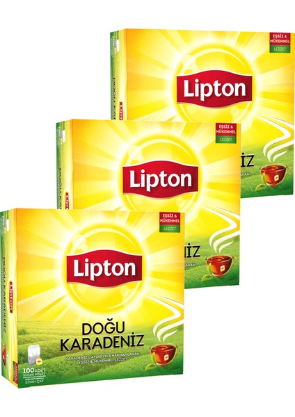 Doğu Karadeniz Bardak Poşet Çay 100 x 2 Gr. Üçlü Set