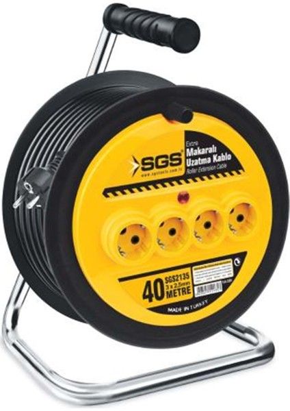Makaralı Elektrik Uzatma Kablo Extra 3x2.5 50MT