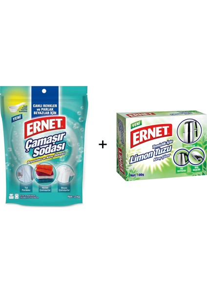 Çamaşır Sodası 2 kg + Limon Tuzu 100 gr