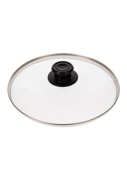 Tencere Tava Sahan İçin Buhar Delikli Temperli Z Tipi Cam Kapak 20 cm
