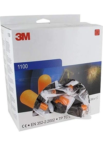 3m 1100 Ipsiz Kulak Tıkacı SNR37DB 200ADET