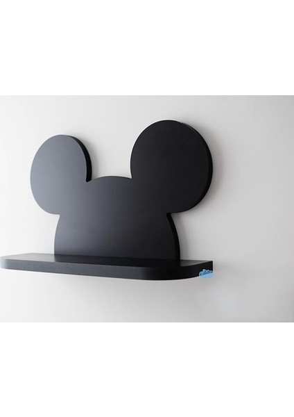 Micky Mouse Şekilli Raf Kitaplık Duvar Rafı Çocuk Odası Raf