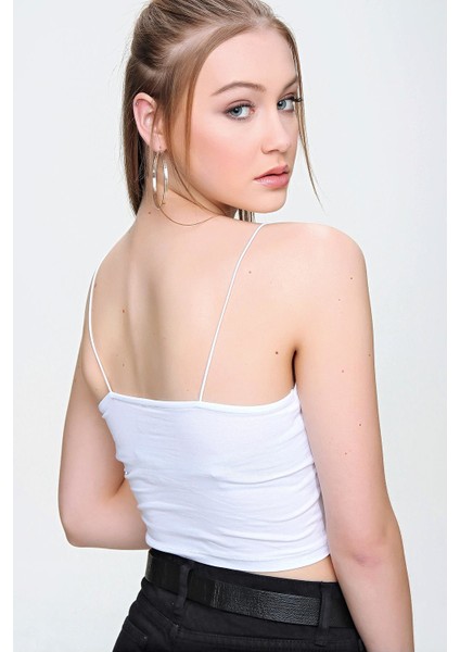 Kadın Ip Askılı Örme Büstiyer
