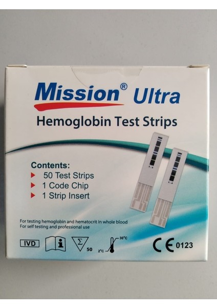 Acon Mission Ultra Hemoglobin / Hemotokrit Ölçüm Stribi