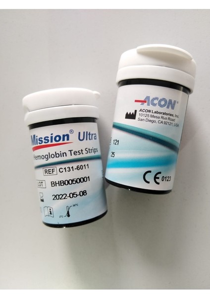 Acon Mission Ultra Hemoglobin / Hemotokrit Ölçüm Stribi
