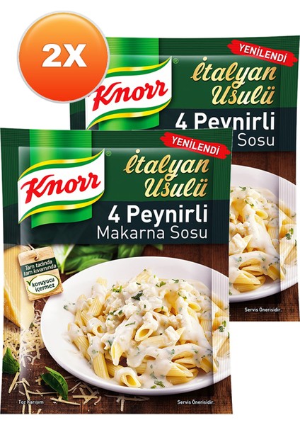 Dört Peynirli Makarna Sosu 50 Gr. Ikili Set