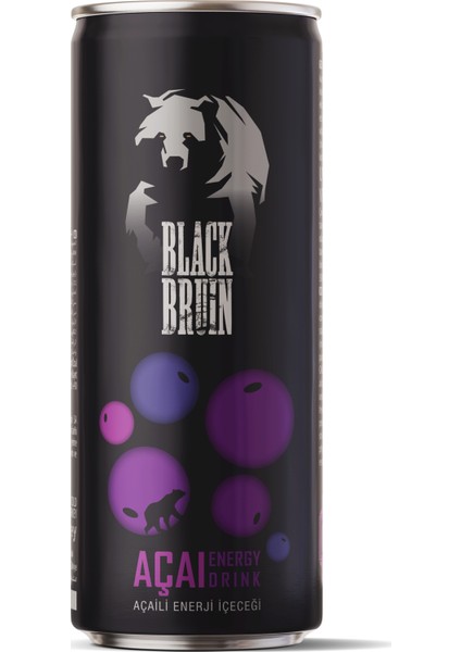 BLACK BRUİN ENERJİ İÇECEĞİ AÇAİ 250 ML KUTU