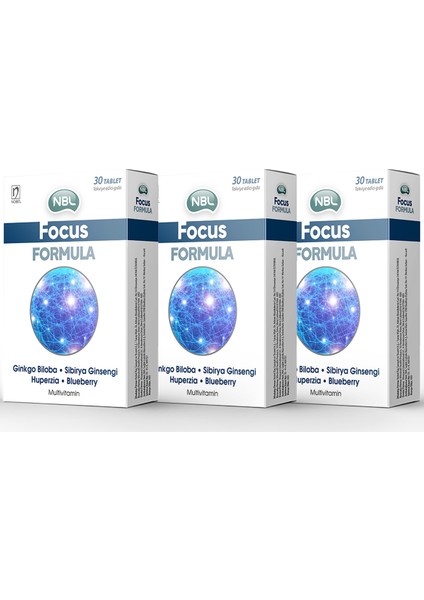 Focus Formula 30 Tablet 3 Adet