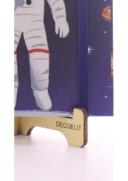 Lastikli Çizgisiz Sert Kapak Nasa Defter
