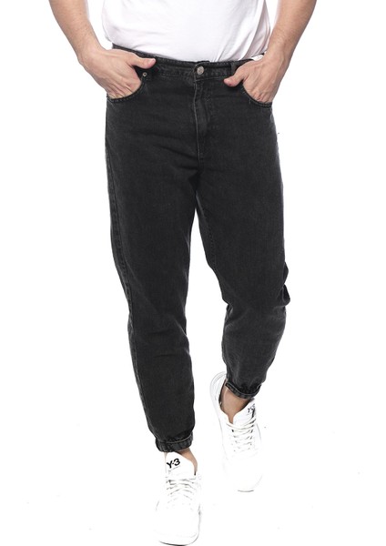 Likralı Paçası Lastikli Erkek Kot Pantolon modelleri