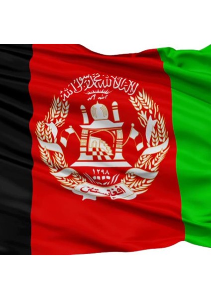Afganistan Gönder Bayrağı Raşel Kumaş 50 x 75 cm