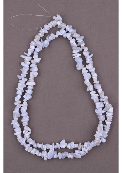 Mavi Dantelli Akik Doğal Taş Kırıktaş Dizi