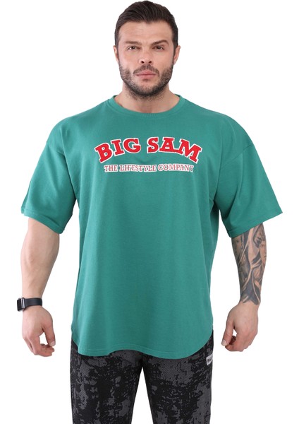 Oversize T-Shirt Pamuklu, Rahat Kesim Big Sam 3107