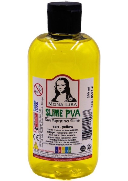 Monalisa Slime 250 ml Mixartcolors Sarı