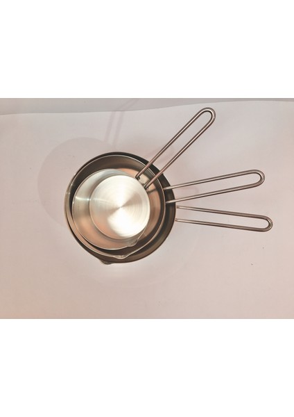 3'lü Çelik Sütlük 12-14-16 cm fiyatları