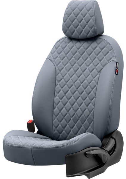 Seat Mii 2012-2019 Özel Üretim Koltuk Kılıfı Madrid Design Deri Füme