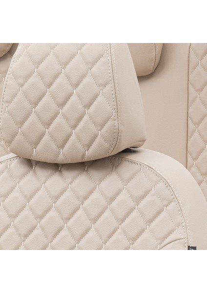 Seat Mii 2012-2019 Özel Üretim Koltuk Kılıfı Madrid Design Deri Bej indirimleri