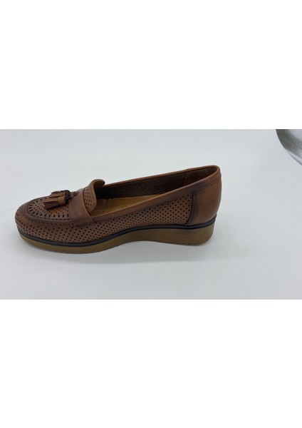 Scavıa 014 Taba Fıyonklu Günlük Ayakkabı