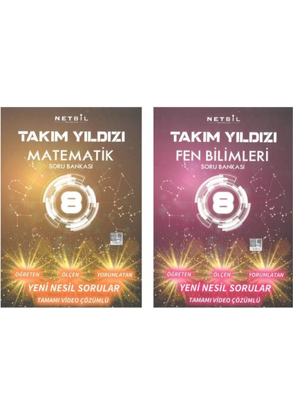 Netbil 8. Sınıf Takım Yıldızı Matematik-Fen Soru Bankası Seti
