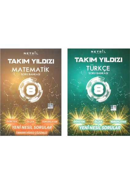 Netbil 8. Sınıf Takım Yıldızı Matematik-Türkçe Soru Bankası Seti