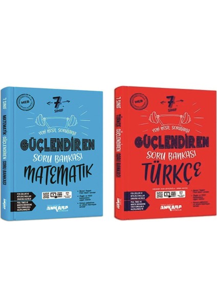 7.Sınıf Güçlendiren Serisi Matematik - Türkçe Soru Bankası Seti