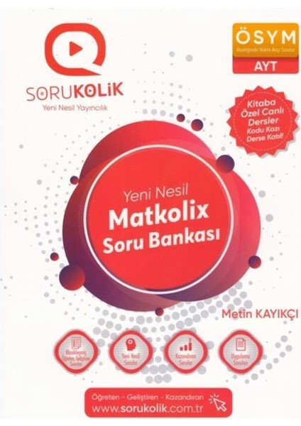 Sorukolik AYT Yeni Nesil Matkolix Soru Bankası