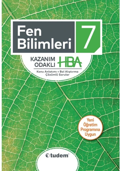 Tudem Yayınları 7. Sınıf Fen Bilimleri Kazanım Odaklı HBA