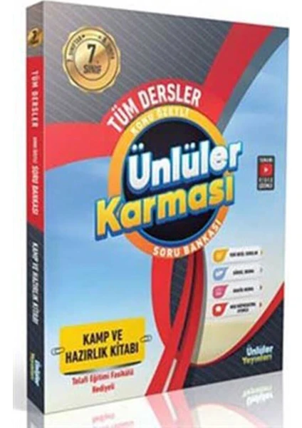 Ünlüler Yayınları  7'den 8'e Geçiş Tüm Dersler Kamp ve Hazırlık Kitabı