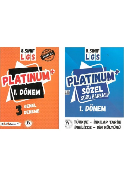 Fi 8. Sınıf 1. Dönem Platium Sözel Soru Bankası + 1. Dönem 3lü Genel Deneme