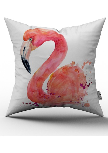 Flamingo Figürlü Özel Tasarım Yastık Kırlent Kılıfı 607 - Çift Tarafı Baskılı fiyatları