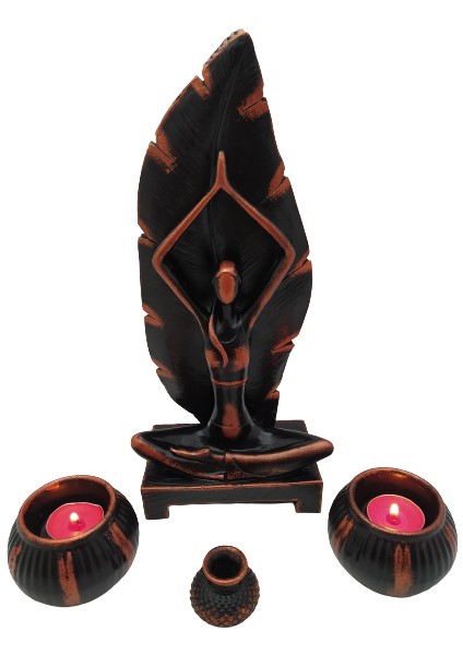 Yoga Yapan Kız Tütsülük ve Mumluk 5 fiyatları